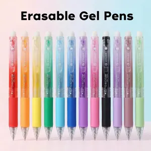 12/24/36 Multi-Color Erasable Gel Pen Set 0.7mm Click Design High-Capacity Smooth Writing Pens for School Notes, Office Documents, Planner Journaling & Creative Drawing Colored Pens Set Colorful Highlighter Marker
