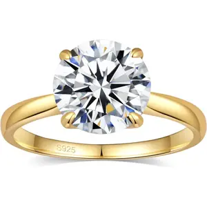 Moissanite Engagement Rings for Women,Promise Rings 925 Sterling Silver with 18K Yellow/White Gold Plated,D Color VVS1  Wedding Ring  princess cut ring halorings