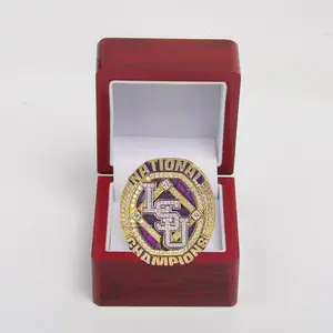 2025 Louisiana State University Baseball National Championship Victory Ring, Elegant Wooden Box Memorabilia, Collectible Costume Jewelry Accessory, Wood Box