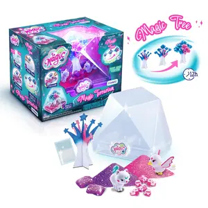 So Magic DIY Med Magic Terrarium Kit COSMIC - Geo-Shape Terrarium with Magic Tree & Glittery Decorations for Kids Ages 8+