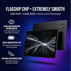 Android 13 tablet with calling capabilities, cellular network support for SIM card, TF card, WIFI function, Bluetooth function, 4GB RAM, 64GB ROM, MTK, 8-core processing, dual cameras 1280 * 800, 6000mAh Android calling tablet Android Tablets