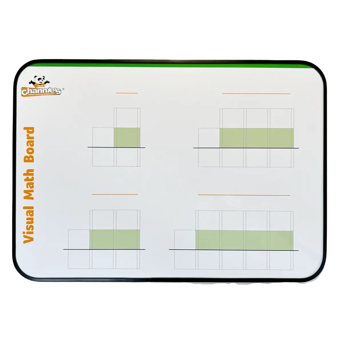 Channie's Dry Erase Addition and Subtraction Math Board W/Magnetic Math Tiles, Double sided dry erase boards for teaching or leaning place value and digit positions. Grade 1-3rd. Size: 11 x 8.5 inch.