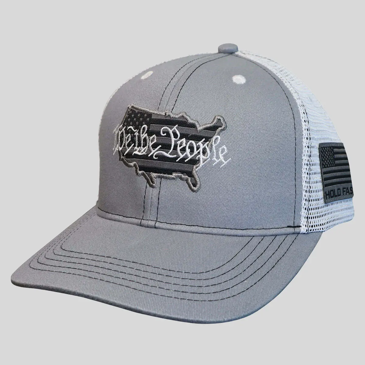 HOLD FAST Men's Cap - Bold Graphic and Text, Front Letter, Graphic Letters, Assertive Text Slogan Design for Campfire-BBQ Party, Bold Graphic And Text Hats
