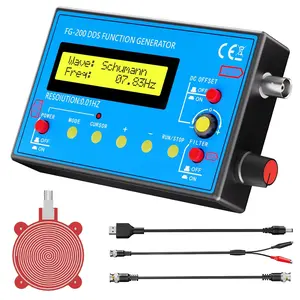 Portable 1Hz-500kHz DDS Signal Generator with Schumann Resonator, Multifunction Waveform Generator AC/DC Powered for Oscilloscope Calibration, Audio Testing and Stress Relief