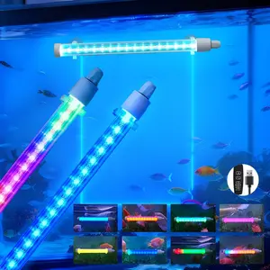 USB Powered RGB Aquarium Light, Adjustable Brightness & Color Modes, Multi-Color LED Fish Tank Lamp, Durable Aluminum Alloy, Easy Install, Ocean Aquarium Lamp