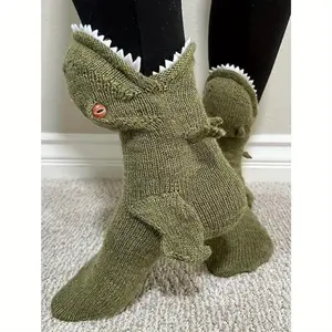 2pair Funny Party Dinosaur Socks, Christmas, Halloween Creative Socks, Suitable for Holiday New Years Gifts