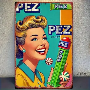 Aluminum Vintage Retro Wall Art Decor 8x12 Inch Rustic Candy Bar Sign for Home Kitchen Man Cave Unique Aluminum Metal Tin Sign