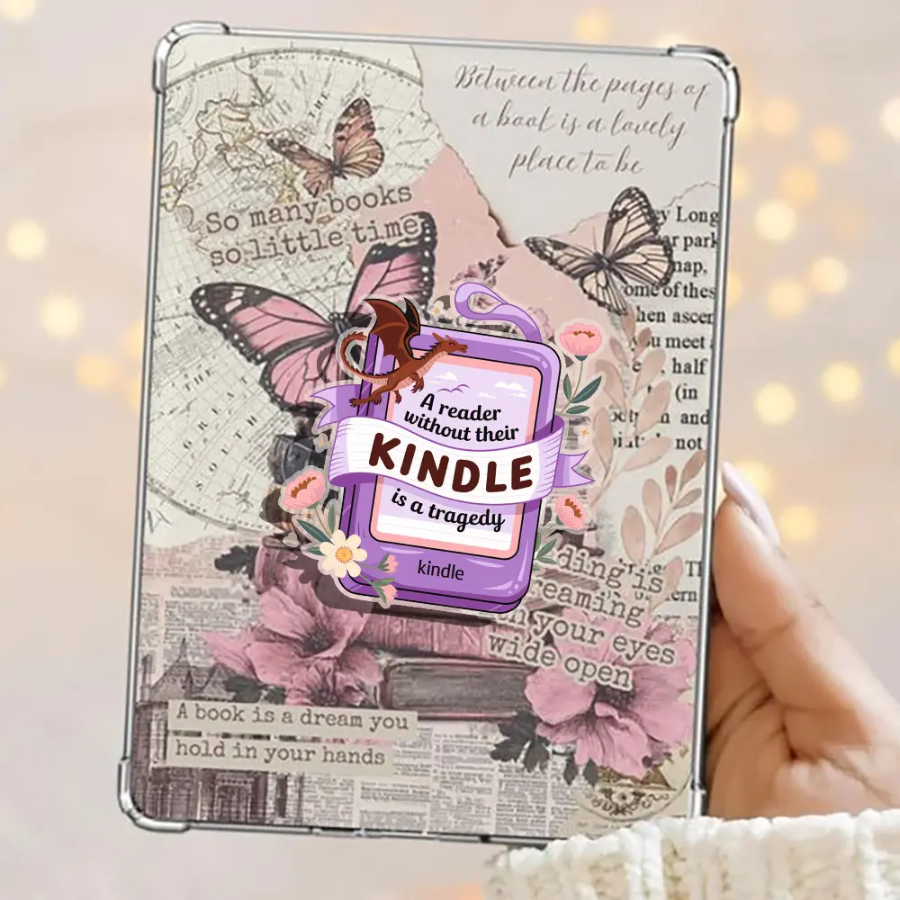 A Reader Without Their Kindle Is A Stragedy Dragon Fantasy Magnetic Kindle Grip Book Lover Cute Bookish Kindle Accessories Phone Holder PopSocket Phone Grip Magnetic Pop Socket Phone Grip