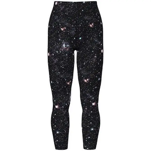 LuLaRoe Women's Buttery Soft Leggings with Outerspace Print, Ultra-Stretch Brushed Fabric for Casual Comfort, Bottom, Soft Texture, Polyester Spandex, Comfortable Daily Wear, Slim-Fitting, All Seasons
