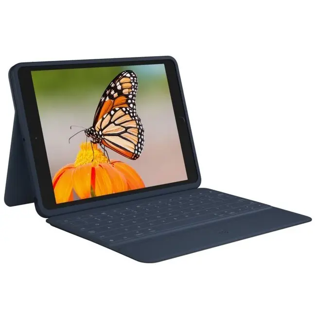 Logitech Combo 3 iPad Keyboard/Cover Case Blue 920009320 K-12 Approval Req