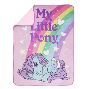 Jay Franco My Little Pony Bluebelle Plush Throw Blanket 46" x 60" Inch Soft & Cozy Fleece Throw Official Licensed
