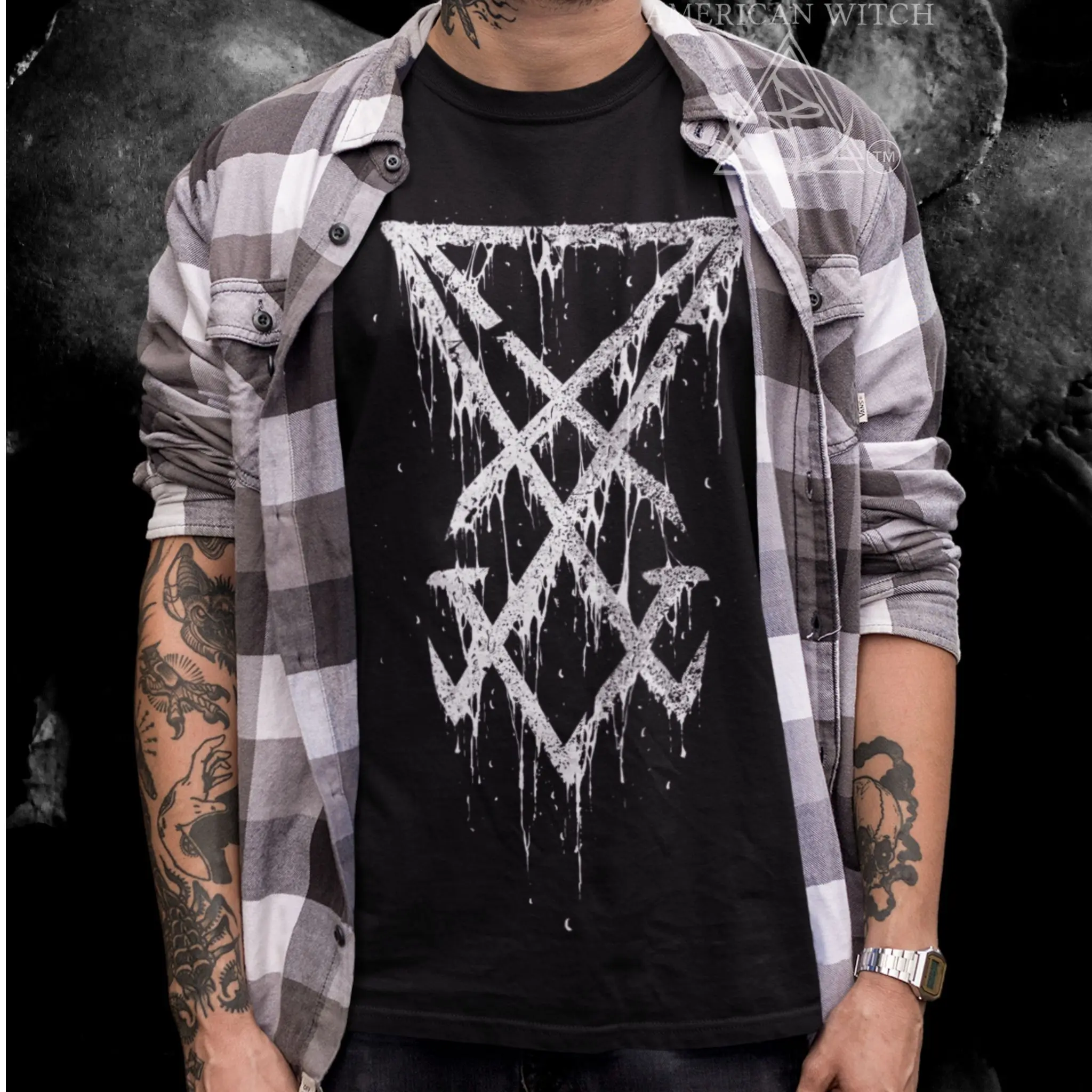 American Witch Sigil Crew Neck Tee