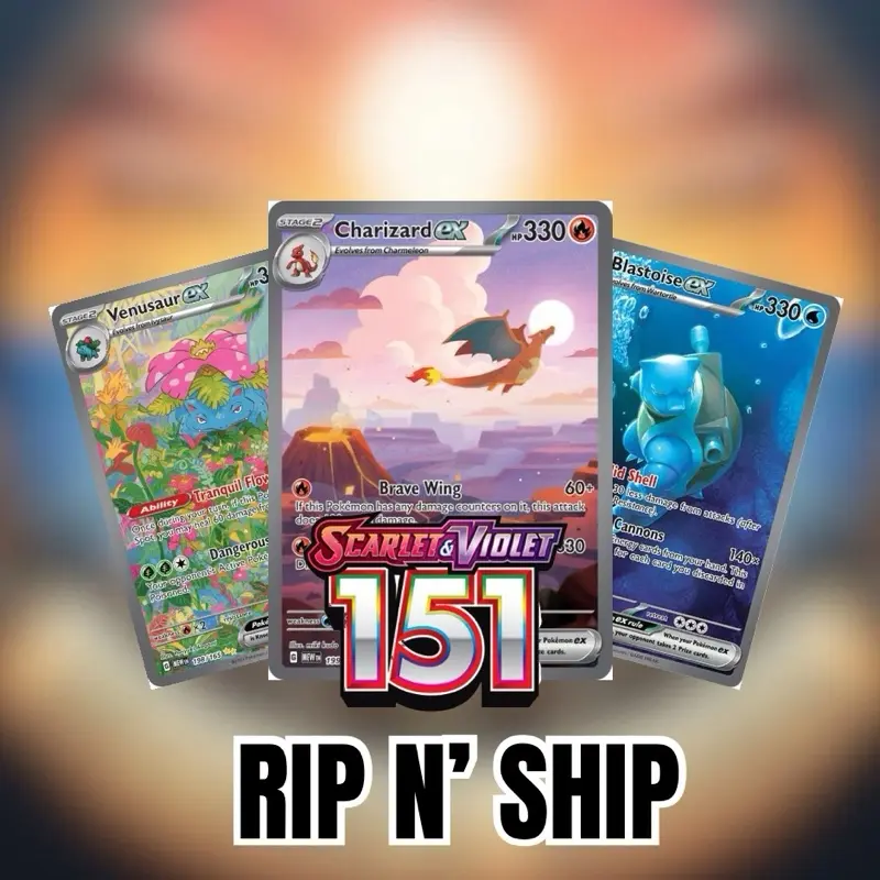 Pokemon: S/V 151 English (Rip N’ Ship)