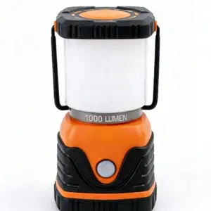 1000LM Battery Powered LED Camping Lantern, Waterproof Tent Light with 4 Light Modes, Camping Essentials, Portable Lantern Flashlight for Camping, Emergency Light, Power Outages, Not Rechargeable