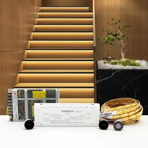 KOMIGAN Motion Sensor LED Stair Lighting Kit KMG-3233 40 Inches Long Warm White 3000K Cuttable Flexible LED Strip Light for Indoor Staircase Lighting Energy Saving
