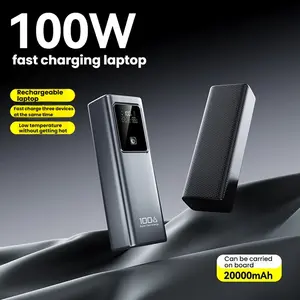 20000mAh Power Bank with Digital Display - 100W PD Fast Charging for Laptops & Phones | Ultra-High Capacity Portable Charge