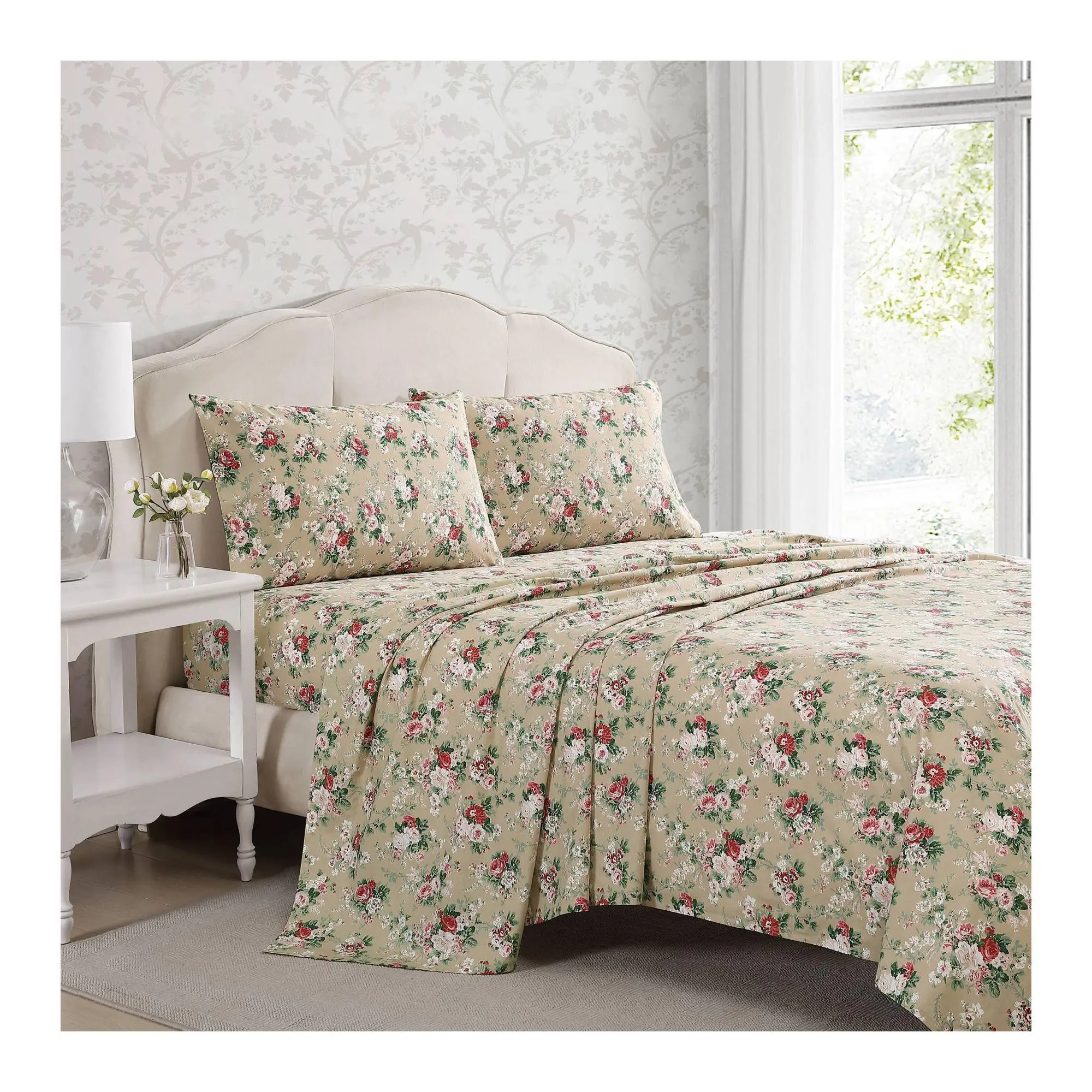 Laura Ashley Ashfield Green Twin Sheet Set