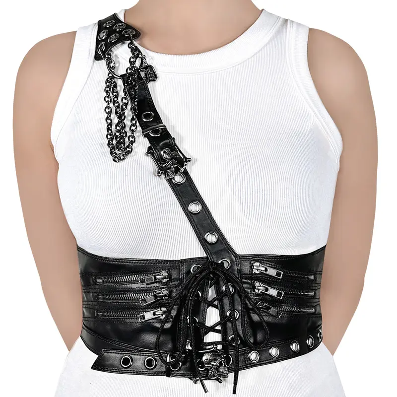black harness belt women - TikTok Shop display picture 1
