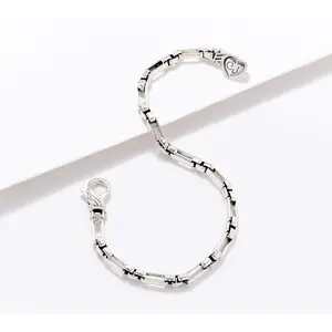 Christian James by Scott Grimes Sterling 4mm Luciano Link Bracelet, 8.9g
