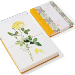 Watercolor Journal, 5.35x3.86, 140 LB, 300 GSM, 100% Cotton Paper, Hot Press, 20 Sheets, Hardcover Watercolor Sketchbook for Use As Travel Notebook for Artists Adults Students