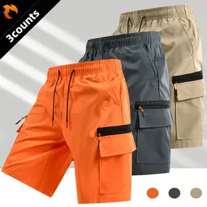Men’s summer cargo shorts with multiple pockets and large pocket design casual and versatile for everyday wear, sports, and travel.