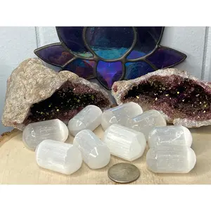 Selenite Cylinder Tumbles