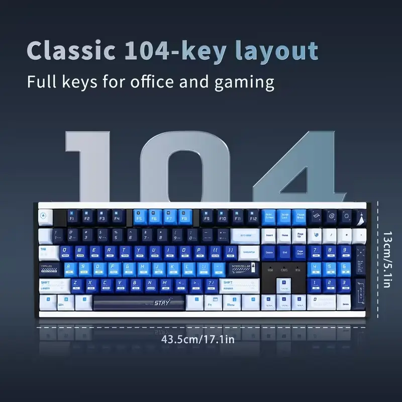 104-Key Single-Mode CNC Aluminum Alloy Mechanical Gaming Keyboard – Featuring stunning RGB lighting, a detachable cable, and an ergonomic design. A high-quality keyboard suitable for PC, Mac, PS4, and Xbox gamers; available in various colors and styles.