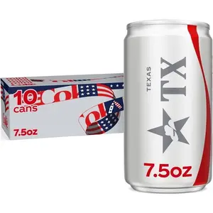Diet Coke Soda Pop Fridge Pack Mini Cans, 7.5 fl oz, 10 Pack