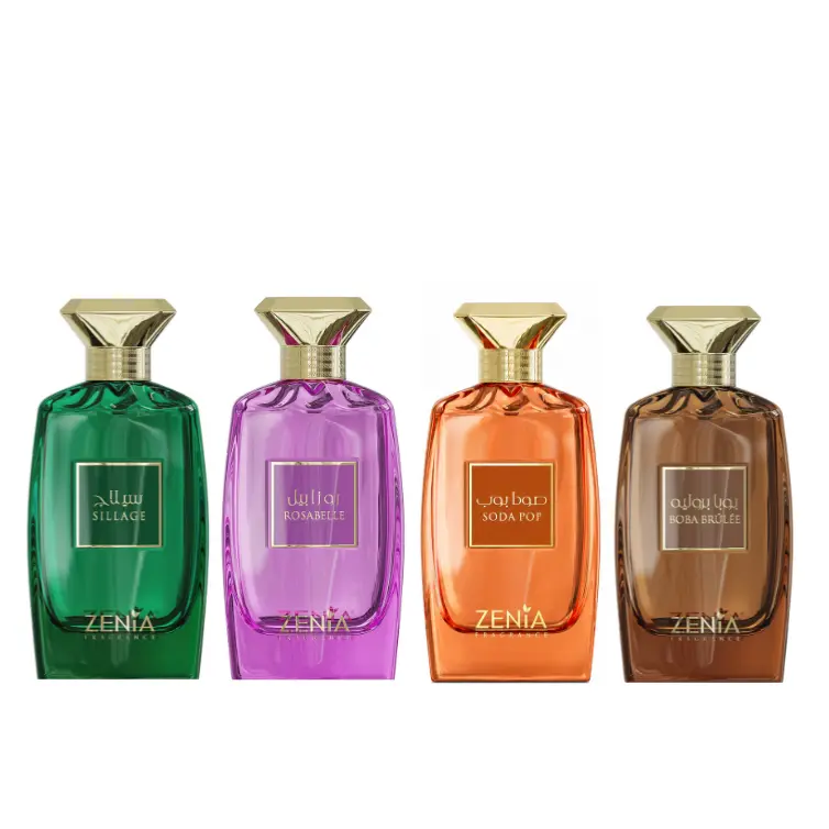 (4pc Bundle Pack) Sillage + Rosabelle + Soda Pop + Boba Brulee by Zenia EDP, 3.4 oz