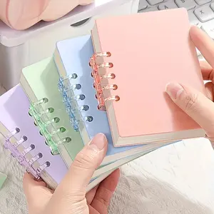 Portable Pocket Size Notebook with Elastic Closure, Minimalist Design Journal for Office, School & Travel, Ideal Holiday Gift for Halloween, Thanksgiving & Christmas, Spiral Notebook