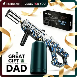 【Fathersdaygift】Powerful Cooking Blow Torch, Propane Torch Head Campfire Starter, Adjustable Weed Torch Burner for Searing Steak, BBQ, Welding (Propane Tank Not Included) #fathersday