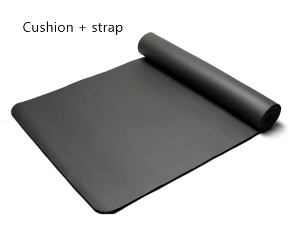 Eco-Friendly NBR Yoga Mat - Blue, Purple, Black, Pink, Green - 1cm or 1.5cm Thickness yoga  mat Gradient Cotton fitness exercise