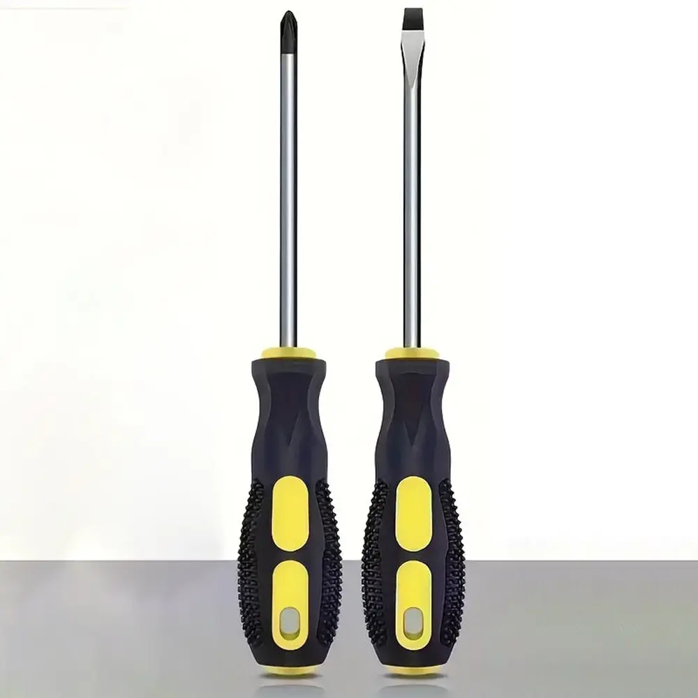 1pcs Ergonomic Magnetic Multifunctional Screwdriver Set Tool, Carbon Steel, with Massage Handle, Anti-Static, Strong Magnetism, with Phillips, Flathead, and Hex Head Drivers, for Home and Industrial Repair, Hex Screwdrivers