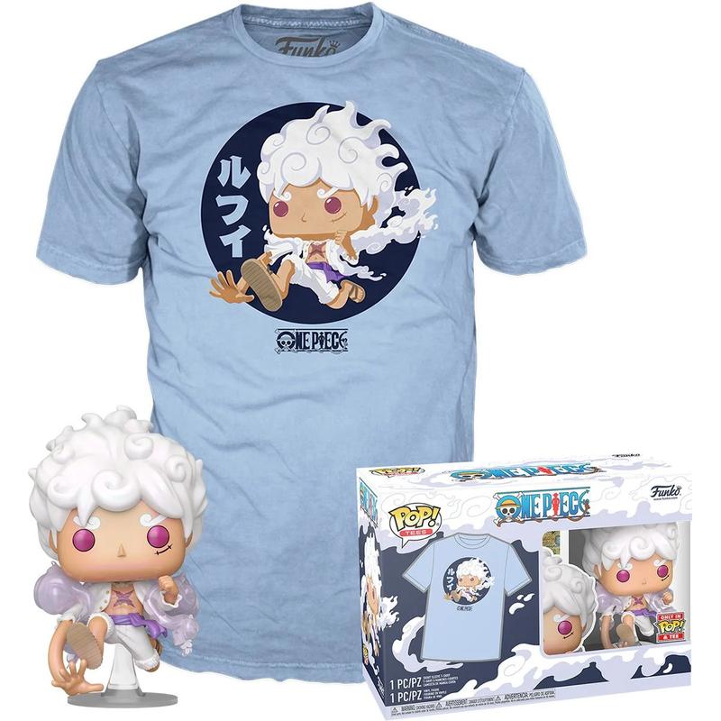 One Piece Luffy Fifth Gear Funko Pop! Vinyl Figure and Adult Pop! T-Shirt 2-Pack