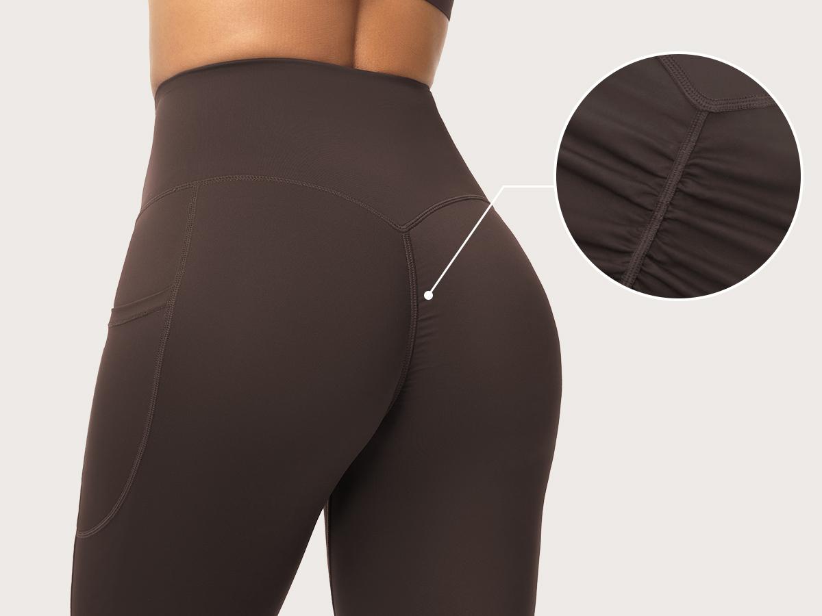 THE GYM PEOPLE Women's Scrunch Butt Lifting Yoga Pants High Waisted Stretch Athletic Workout Leggings with Pockets