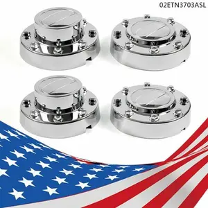 CROSSDESIGN Fit For 2011-16 DODGE RAM 3500 1-TON DUALLY ALCOA ALLOY Wheel Center Caps Set