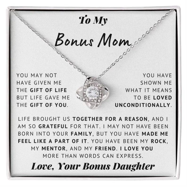 Stepped Up Mom | Heartfelt Christmas Gift for Stepmom, Bonus Mom, Second Mama, or Foster Mother | Thoughtful Present From Bride, Groom, or Daughter