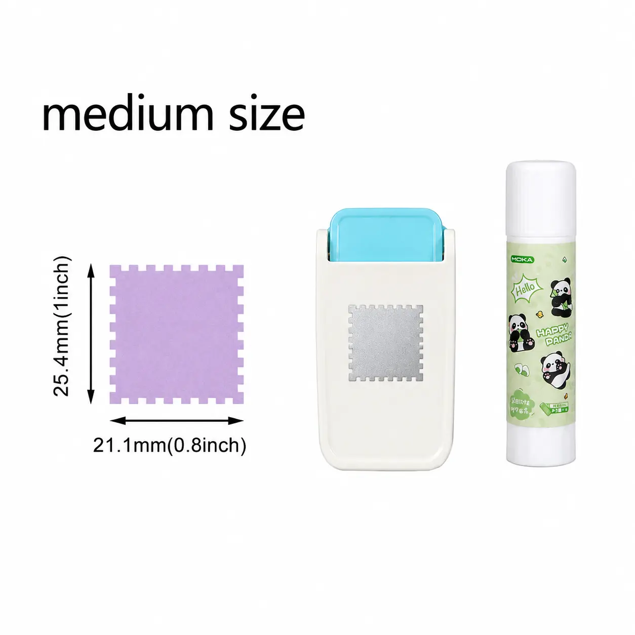 2 Style Stamp Puncher for Junk Journaling & Scrapbooking -Free Glue Stick Included, Junk Journal / Scrapbooking /Stamp Punch / Paper Craft / Journaling / DIY Crafts /Stationery / Craft Tool