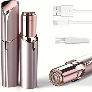 [Painless Facial Epilator] Painless Dual Purpose Female Facial Epilator & Trimmer | Eyebrow Razor for Lips, Body, Arms, Beard, Hair & Chin - Valentine's Day Gift for Mother, Girlfriend, Home & Travel