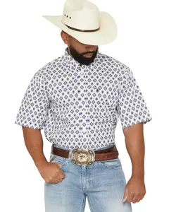 Ariat Men's Men'S Baxter Southwestern Print Short Sleeve Button-Down - 10073527