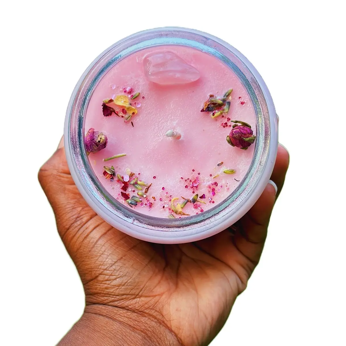 Self love intention candle Crystals Fragrance Freshener