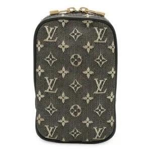 Pre-owned Louis Vuitton Canvas Small Leather Goods Monogram Mini Digital Camera Case