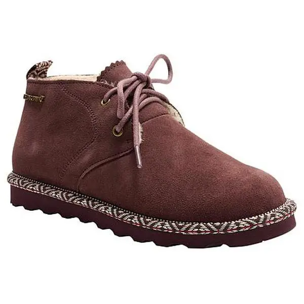 BEARPAW® Grace Lace-Up Suede Bootie with Rain & Stain Repellent BEARPAW® Grace Lace-Up Suede Bootie with Rain & Stain Repellent