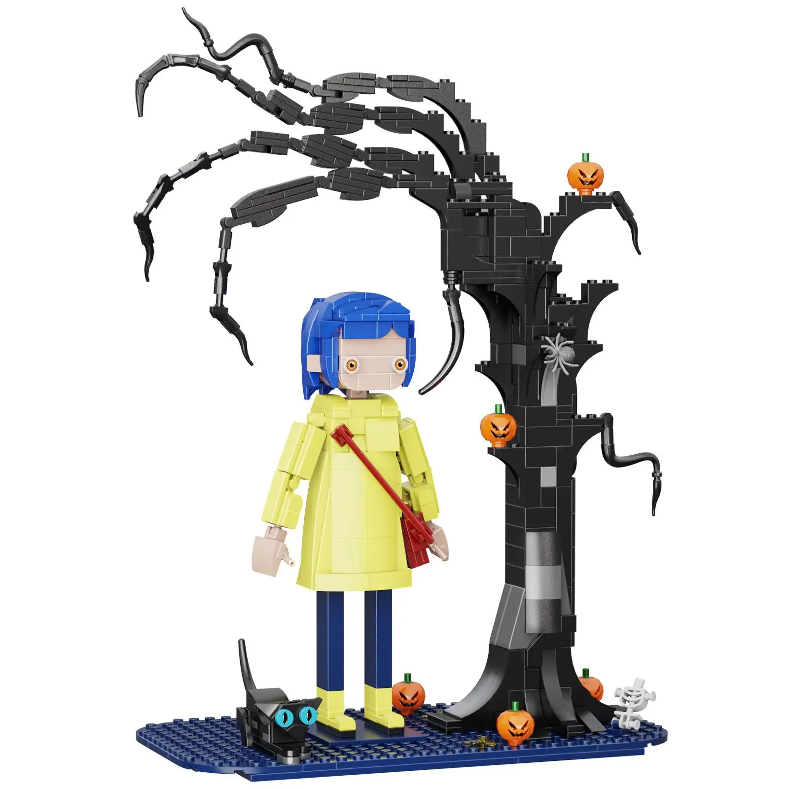 Classic Horror Film Action Figure Building Blocks Set (601 pcs) – Creepy Character DIY Toy Kit for Halloween Fans, Great Collectible or Gift for Adult