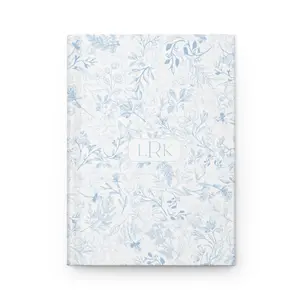 Floral Journal Personalized, Chinoiserie Toile Flower notebook, Customized gifts for her, Diary, College Accessories, School Supplies, Pink Preppy