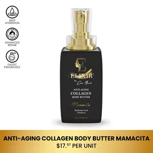 Elixir by Cocó March Mamacita Body Butter Cream - 8.5 fl oz Hydrating Lotion with Collagen & Hyaluronic Acid for All Skin Types Elixir by Cocó March Mamacita Body Butter Cream - 8.5 fl oz Hydrating Lotion with Collagen & Hyaluronic Acid for All Skin Types