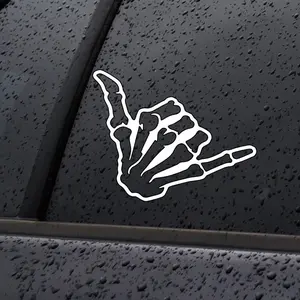 Hang Loose Skeleton Hand Decal/Sticker for Car Truck SUV Home Decor Cell Phone Laptop Accessories