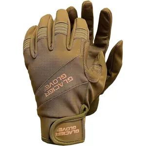 Unisex Guide Water-Resistant Lightweight Breathable Flexible Adjustable Durable Genuine Leather Palm Hunting Shooting Fishing Safety Glove