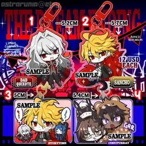 Limbus Company | Canto 7 | Acrylic Keychain Charm | Don Sancho Heathcliff Gregor Fan Merch