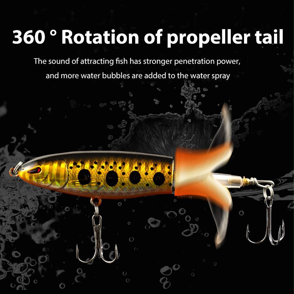 EXCROCK Fishing Lure Kit - Multi Species Fish Attractant Set, Equipped with Pre-Fitted Sturdy Hooks, Classic Styles Realistic Whopper Plopper, Swimbaits, Crankbaits, 5-Pack or 10-Pack Outdoor Fishing Accessories, Fish Attractants